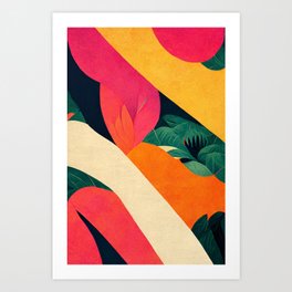 Tropical Colorful Jungle #04 Art Print