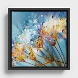 Flower Fantasy - Dandelion 3 Framed Canvas