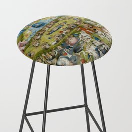 The Garden Of Earthly Delights - Bosch Leonardo Climate Changes  Bar Stool