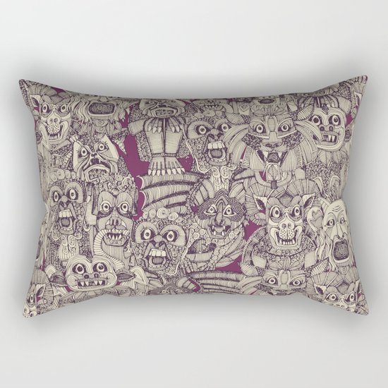 gargoyles purple Rectangular Pillow