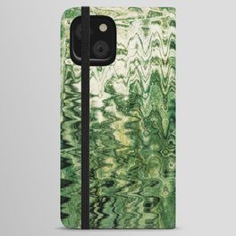 Shades Of Green Mood Abstraction iPhone Wallet Case