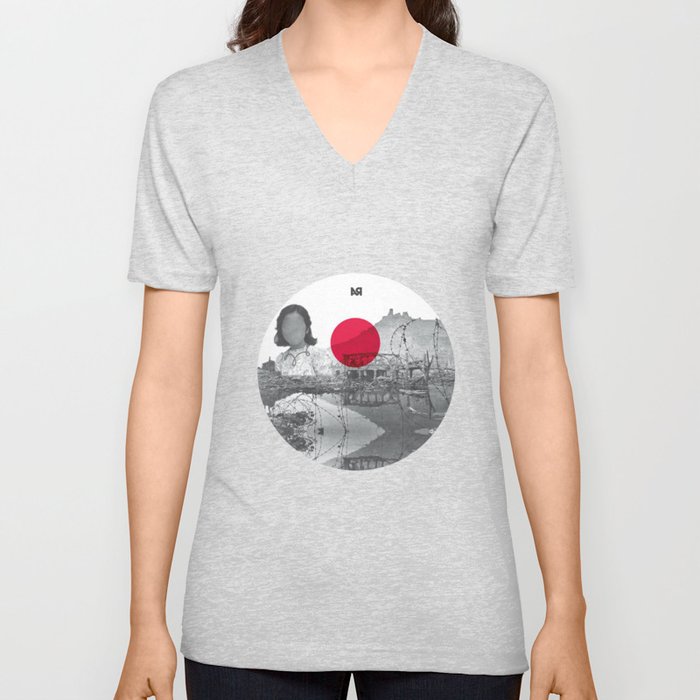 Piccola Hiroshima V Neck T Shirt