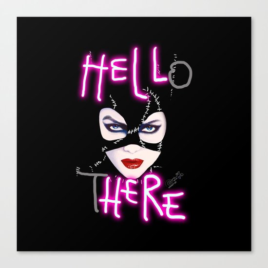 Hell Here! Catwoman Canvas Print