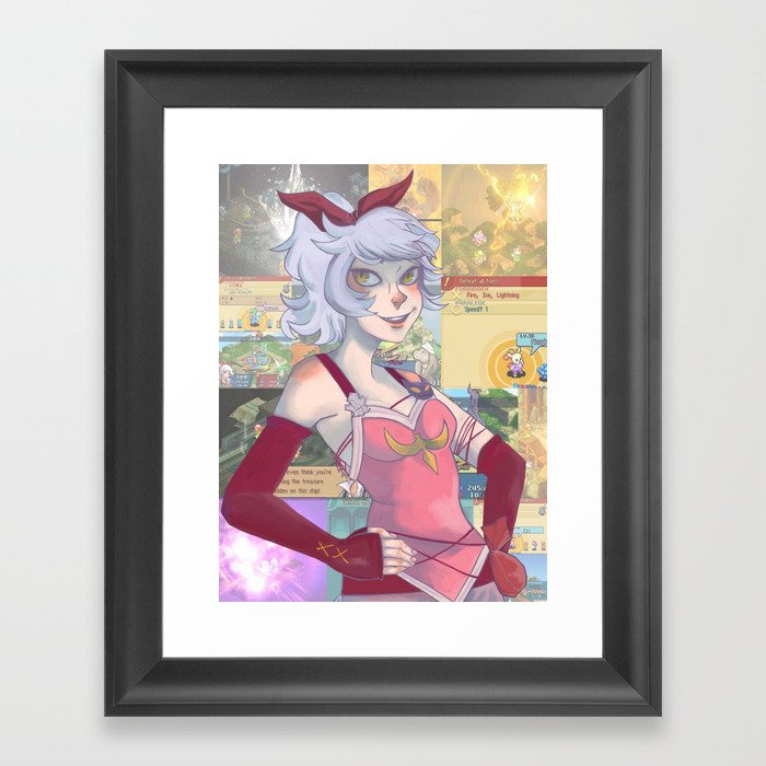 The Cat Framed Art Print
