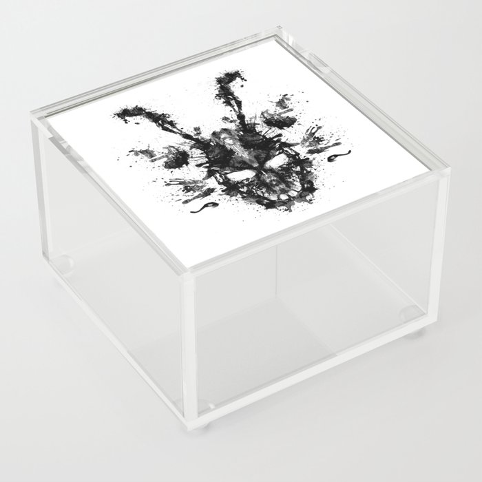 Frank (Donnie Darko). Ink Blot Painting Acrylic Box