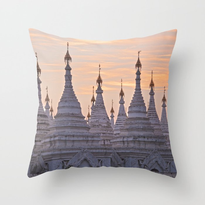 Sandamani Pagoda, Mandalay, Myanmar Throw Pillow