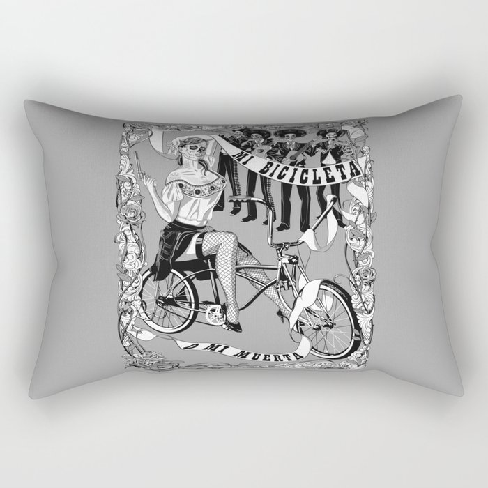 My Bicycle or My Death Rectangular Pillow
