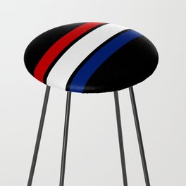 TEAM COLORS 2 RED NAVY Counter Stool