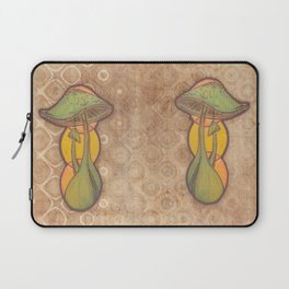 Hand Drawn Mushrooms Hand Painted Mushroom Shrooms Laptop Sleeve