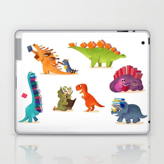 BOOK DINOSAURS Laptop & iPad Skin