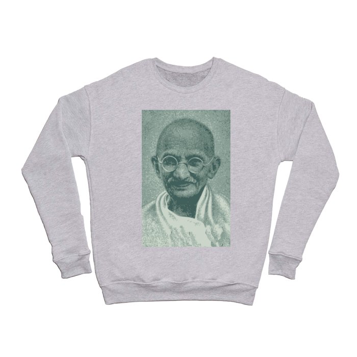 Mahatma Gandhi Portrait Peace Illustration Crewneck Sweatshirt