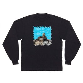 Where the River Meets the Sea Otters Long Sleeve T Shirt