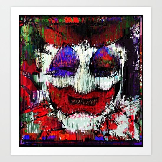 All the world loves a clown Art Print
