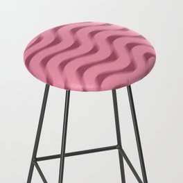 Squiggles in Motion - Pink Bar Stool