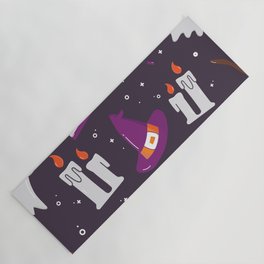 Scary Halloween Background Yoga Mat