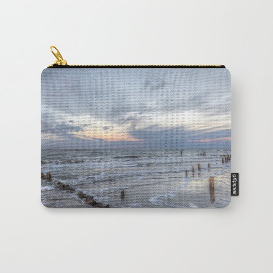 Cold sundown at the beach Carry-All Pouch