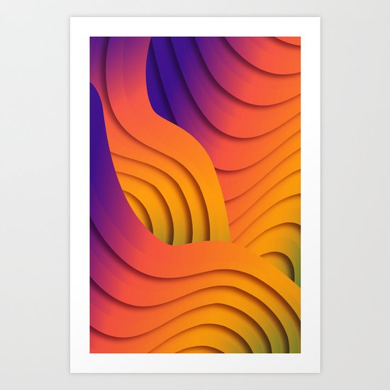 Bold Waves Art Print