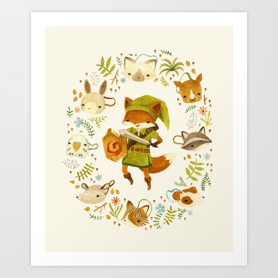 The Legend of Zelda: Mammal's Mask Art Print