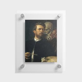 Self Portrait With Death Playing the Fiddle - Arnold Bocklin Floating Acrylic Print