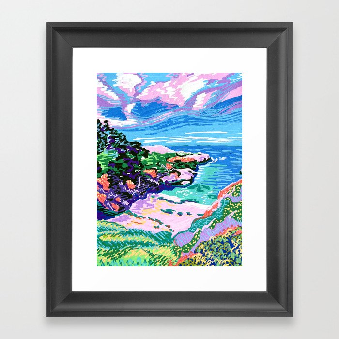 China Cove Beach Framed Art Print