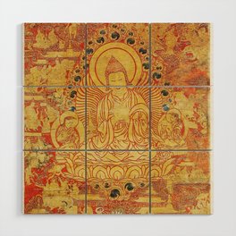 Hindu Teacher Atisha Thangka 1600s Wood Wall Art