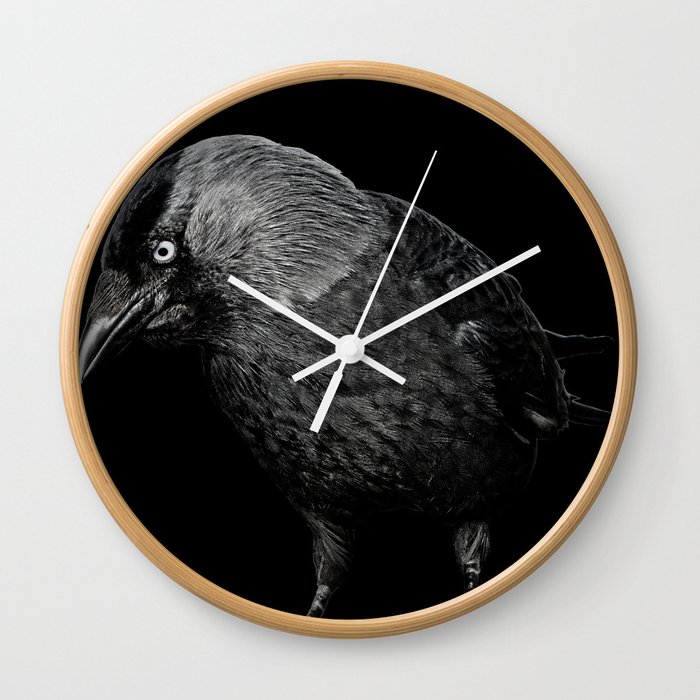 crow Wall Clock