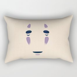 Spirited Away - No Face Minimalist, Miyazaki, Studio Ghibli Rectangular Pillow