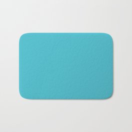 CAPRI BLUE SOLID COLOR Bath Mat