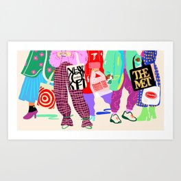bags from NYC! Art Print