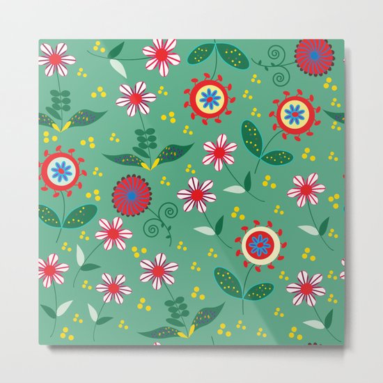 Floral pattern # C10 Metal Print