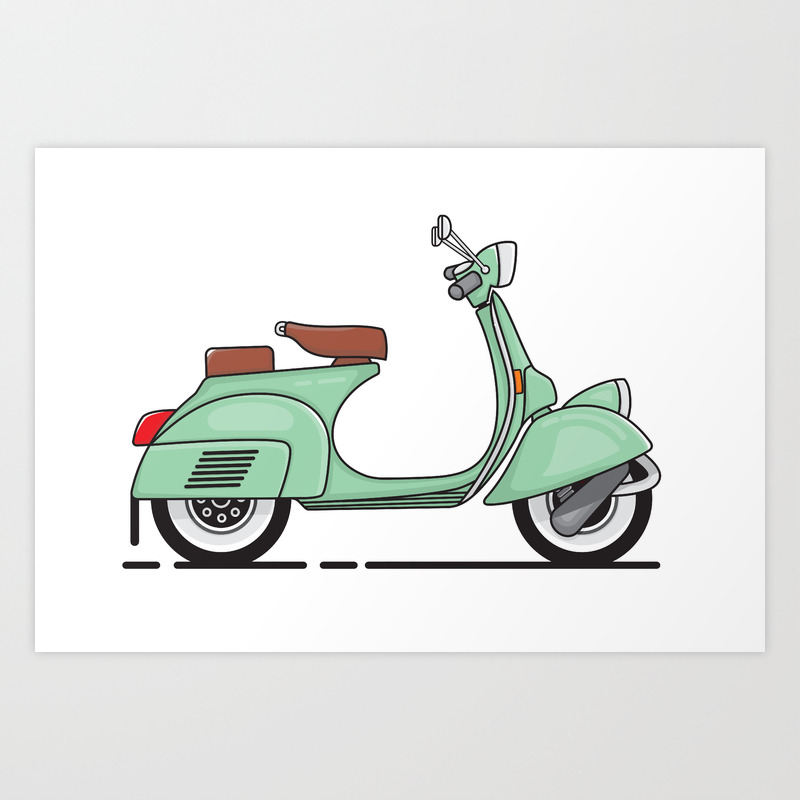 Vespa Art Print By Taufikrizkyy Society6