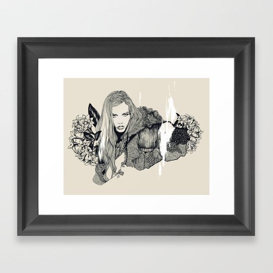 Orange Framed Art Print