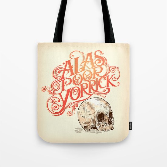 Hamlet Skull Tote Bag