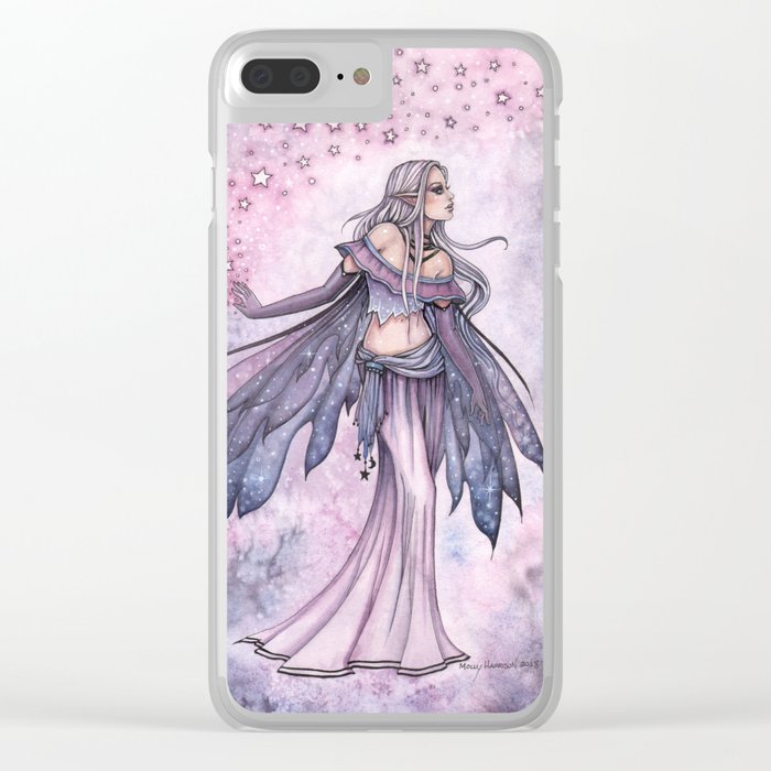 Captured Sky Celestial Fairy Fantasy Art Clear Iphone Case By Mollyharrisonart