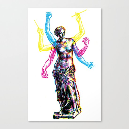 Venus de Milo is Made of Rock Canvas Print