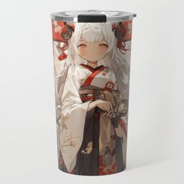 Anime Mugs Series - White Wolf Protector (Direwolf) Travel Mug