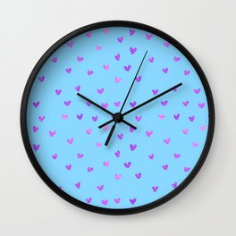 Little Shiny Hearts - Love Wall Clock