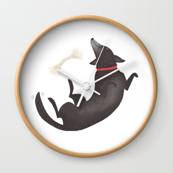 Happy Dog Wall Clock