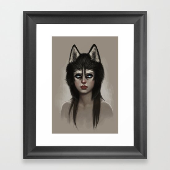 Husky Framed Art Print