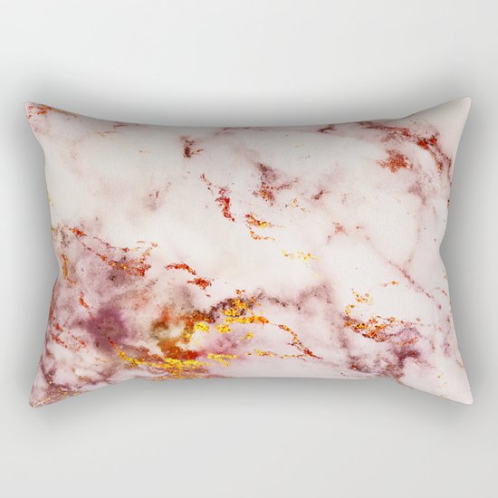 Marble Effect #4 Rectangular Pillow