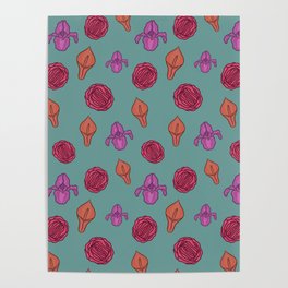 Vagina flowers Poster