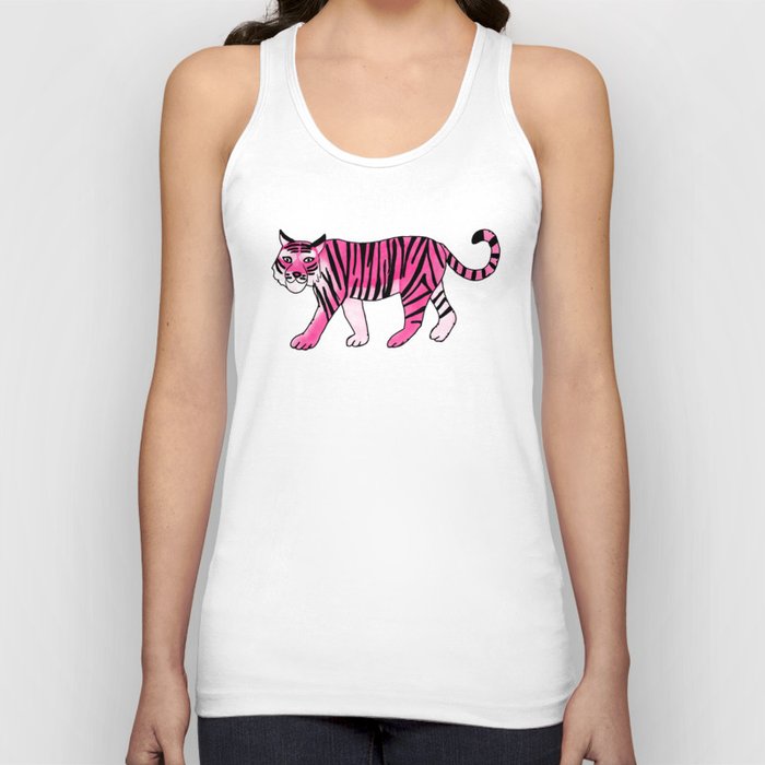 Pink Tiger Tank Top