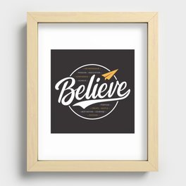 Believe Recessed Framed Print