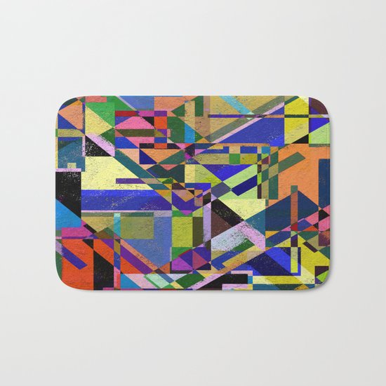 Geometric Wonder! Bath Mat