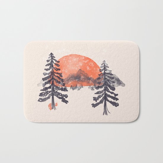 First Snow... Bath Mat