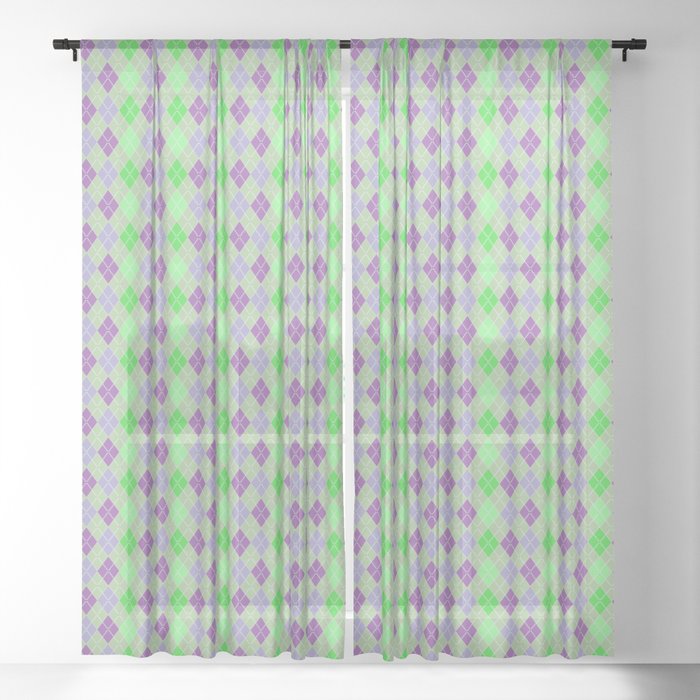 Argyle Diamond Shape Plaid Pattern Dark Purple Light Purple
