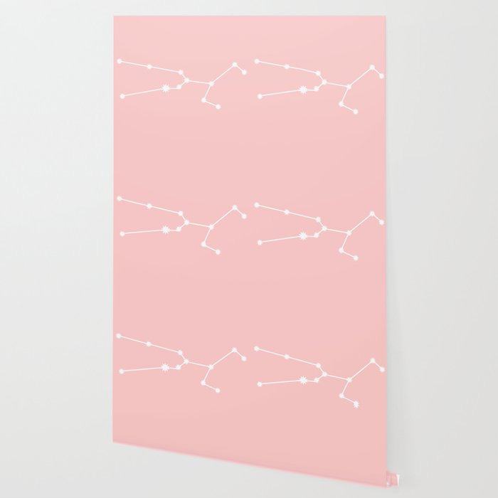 Taurus Star Sign Soft Pink Wallpaper By Beyondtheclouds Society6