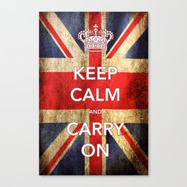 Keep Calm and Carry On Canvas Print
