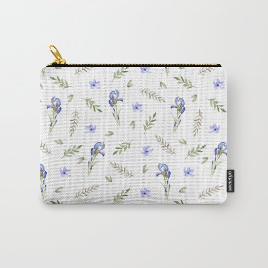 Blue iris Carry-All Pouch