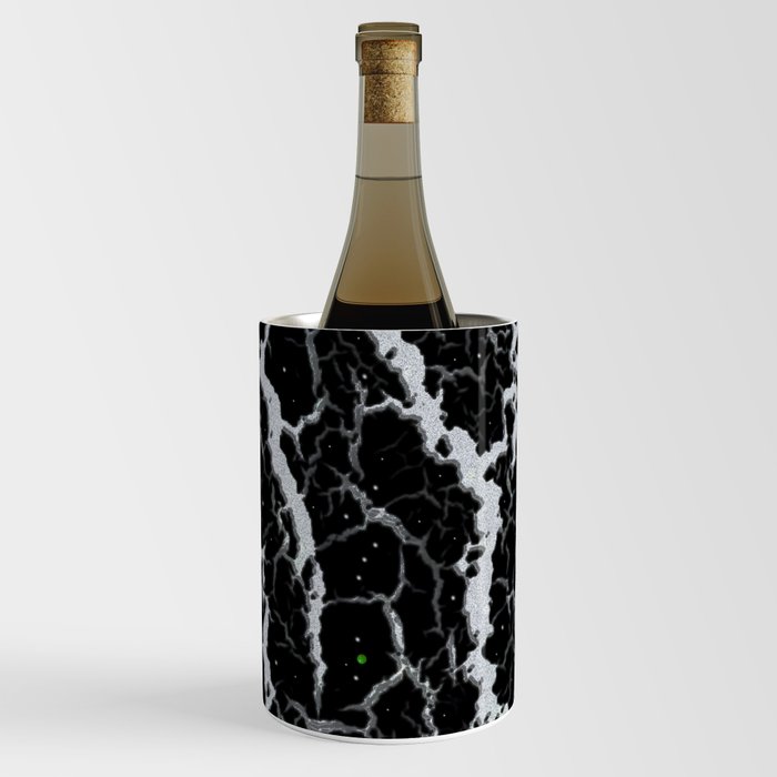 Cracked Space Lava - Glitter White Wine Chiller